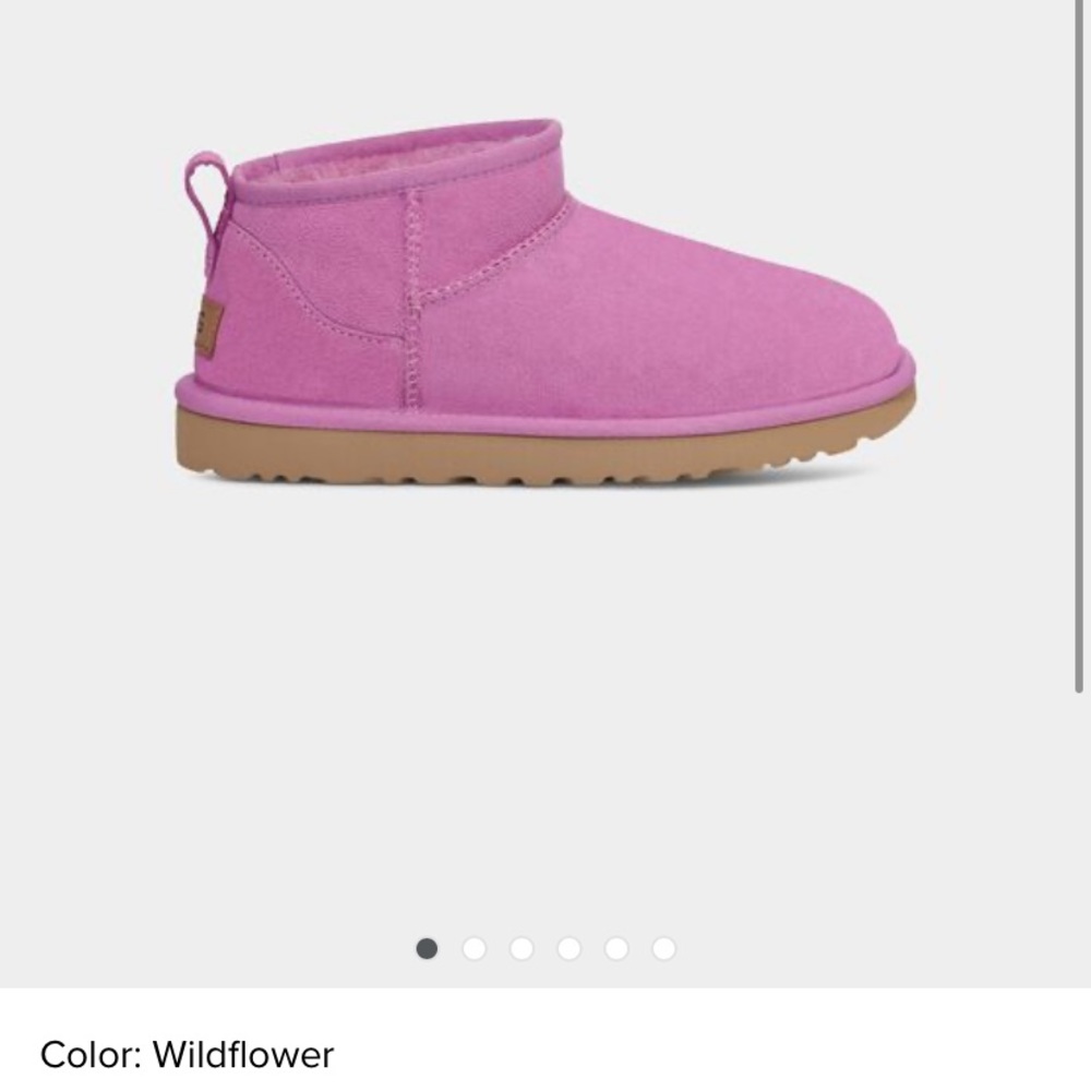 UGG Women Classic Ultra Mini Boots in Wildflower Color Sz 8